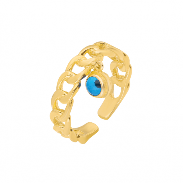 Nazar Ring Cuban Link