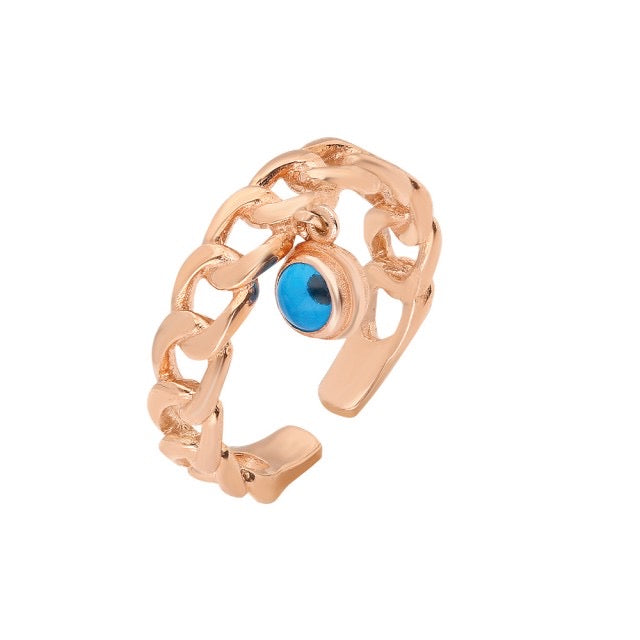 Nazar Ring Cuban Link